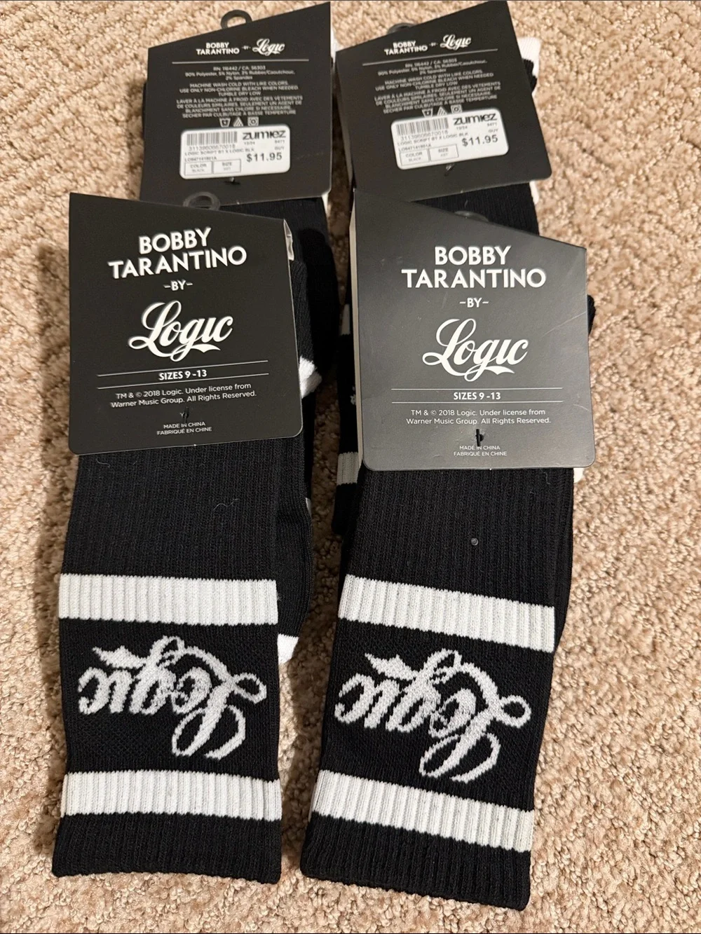 Bobby Tarantino Logic Crew Socks - 4 Pack